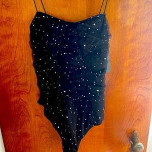 Pretty Little Thing Black Thong Bodysuit